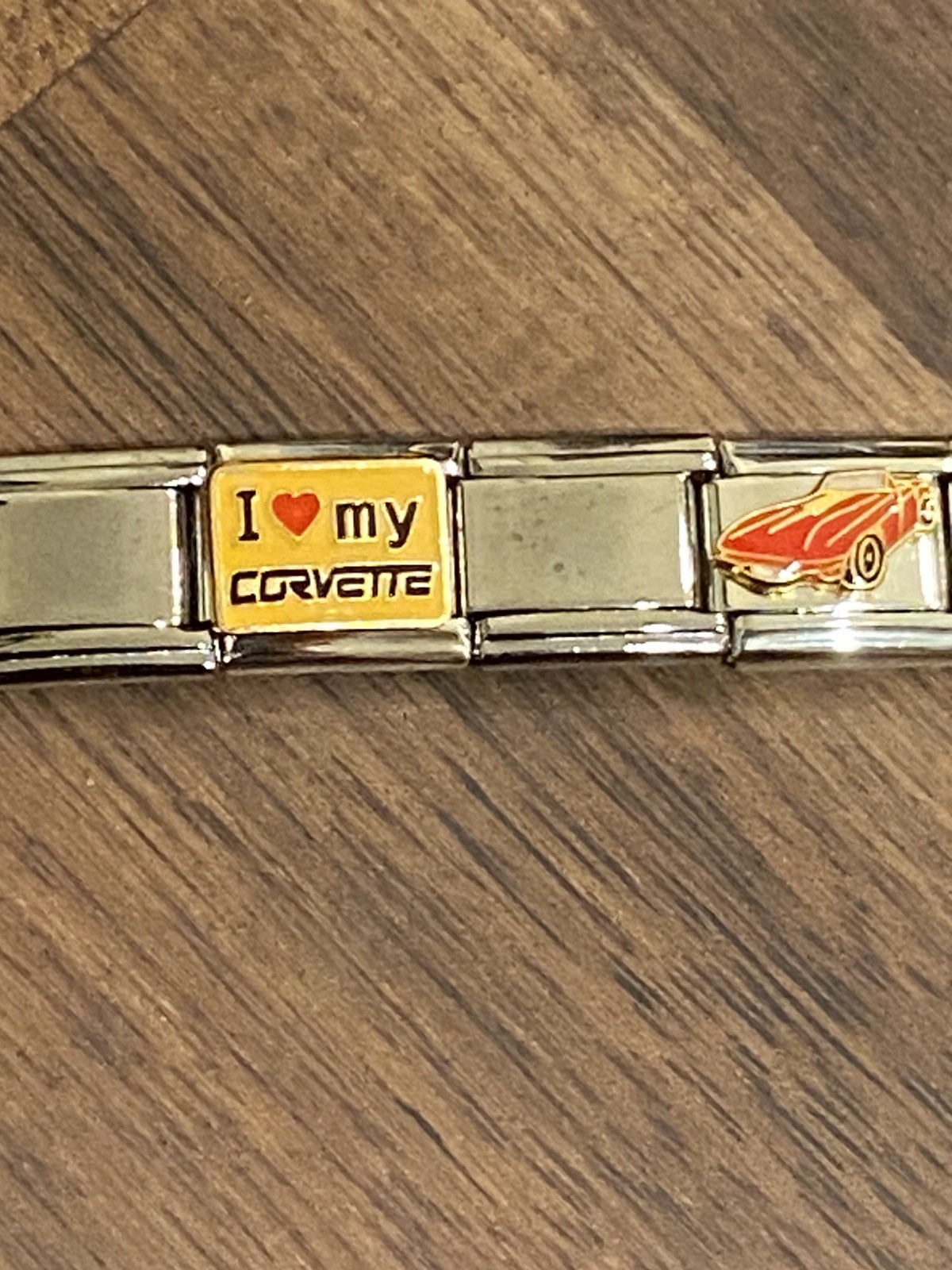 20 Charm ❤️ My Corvette *Completed Bracelet * Italian Charm New