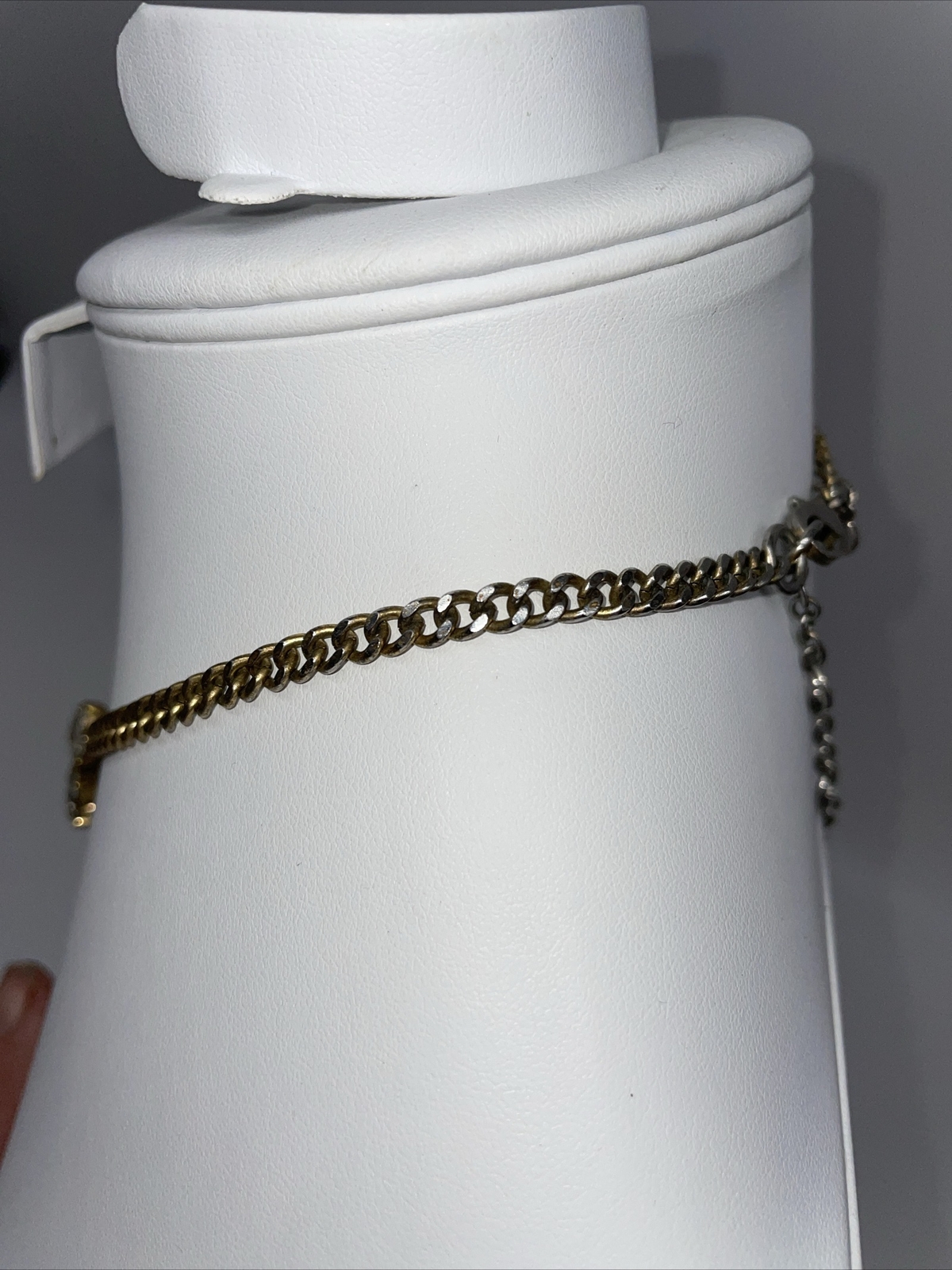 J Crew Necklace Bling Statement Goldtone Clear Rhinestone 16” W/3” Extender