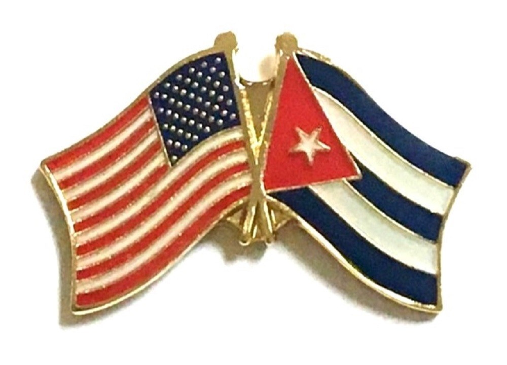 Pack of 12 International Flag & US Crossed Double Flag Lapel Pins