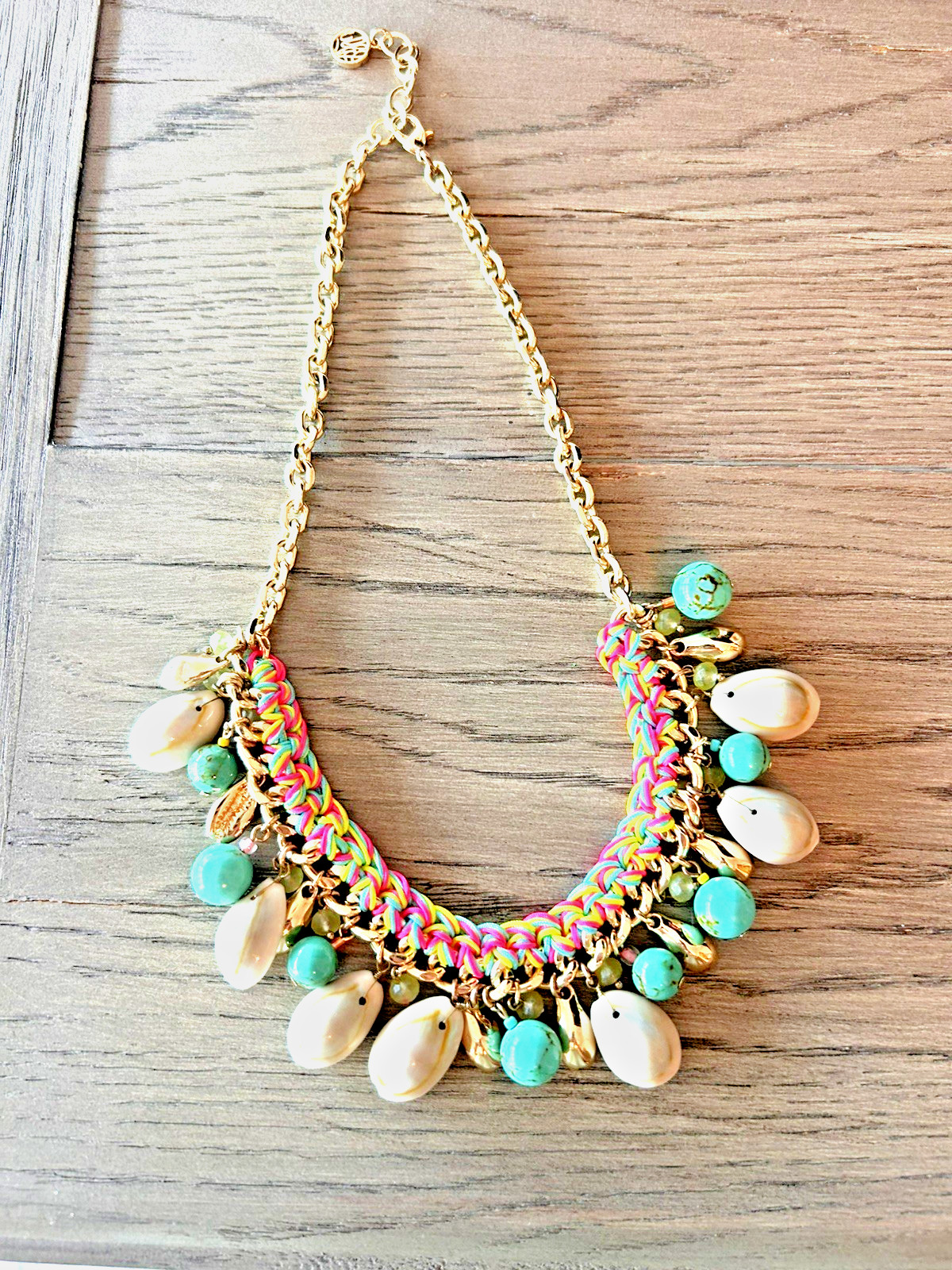 Lilly Pulitzer Turquoise and Shell Necklace