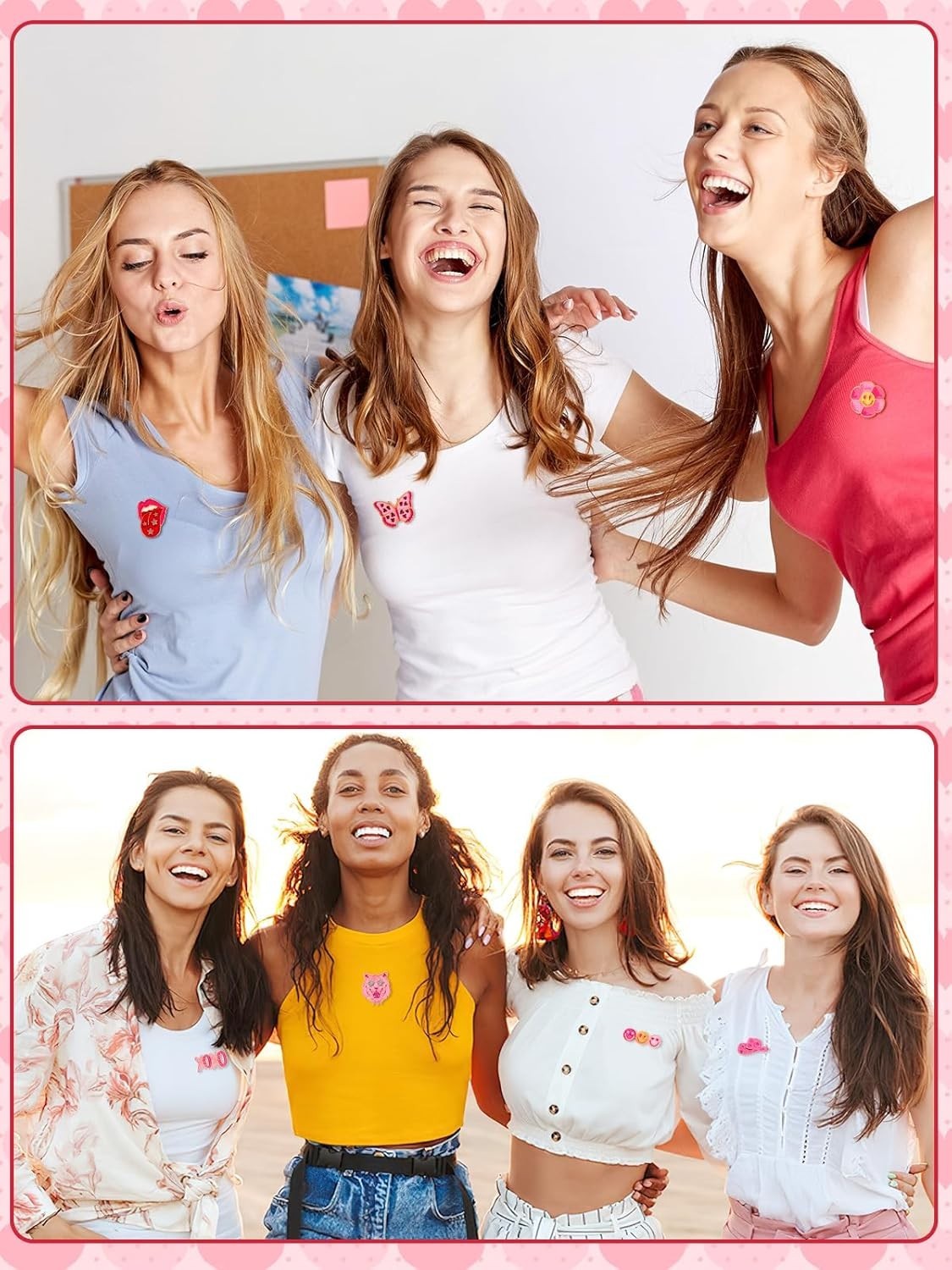 Empowering 28pc Pink Brooch Pins Set – Perfect for Gifts & Self-Expression