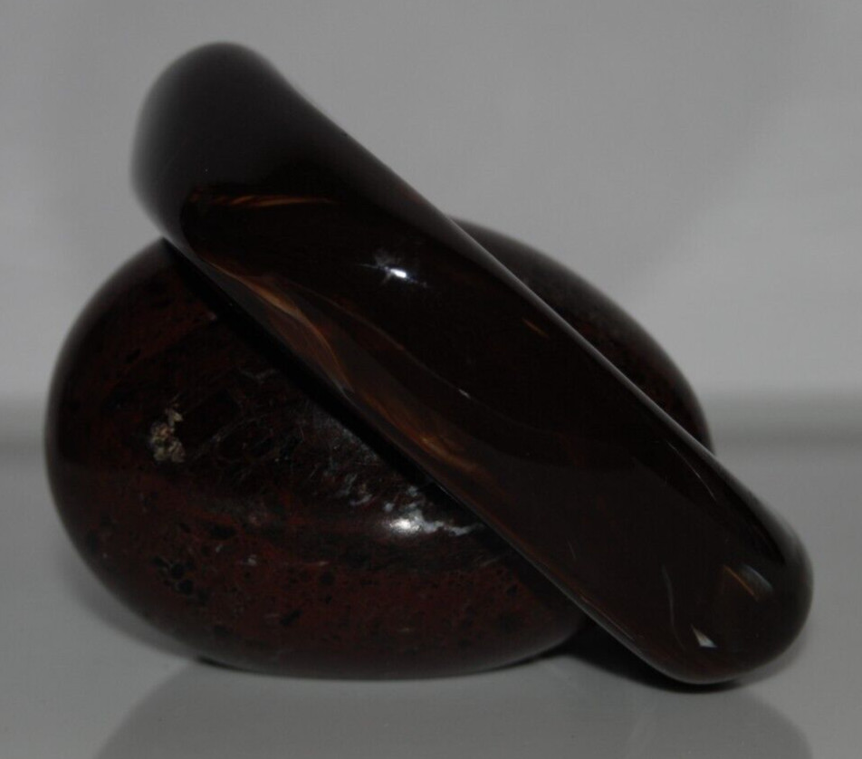 Elegant Couture Brown Swirl Large Bold Square Acrylic Statement Bangle Bracelet