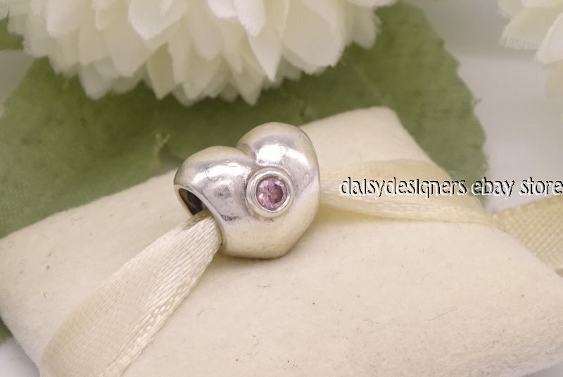 Authentic Pandora Puffy Heart Pink Charm 790134PCZ Retired