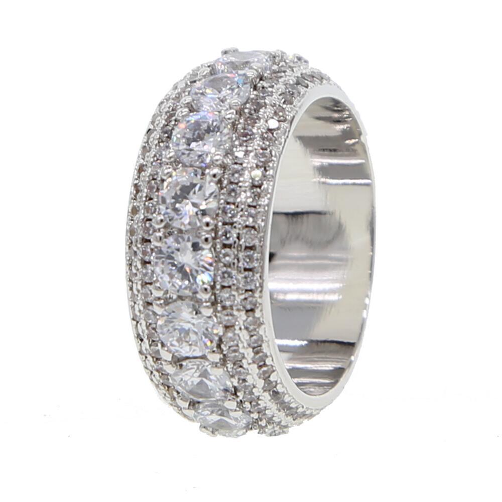 High Quality lced Out Bling Cz Men ‘s Ring Jewelry Luxury Full CZ Fashion Rings