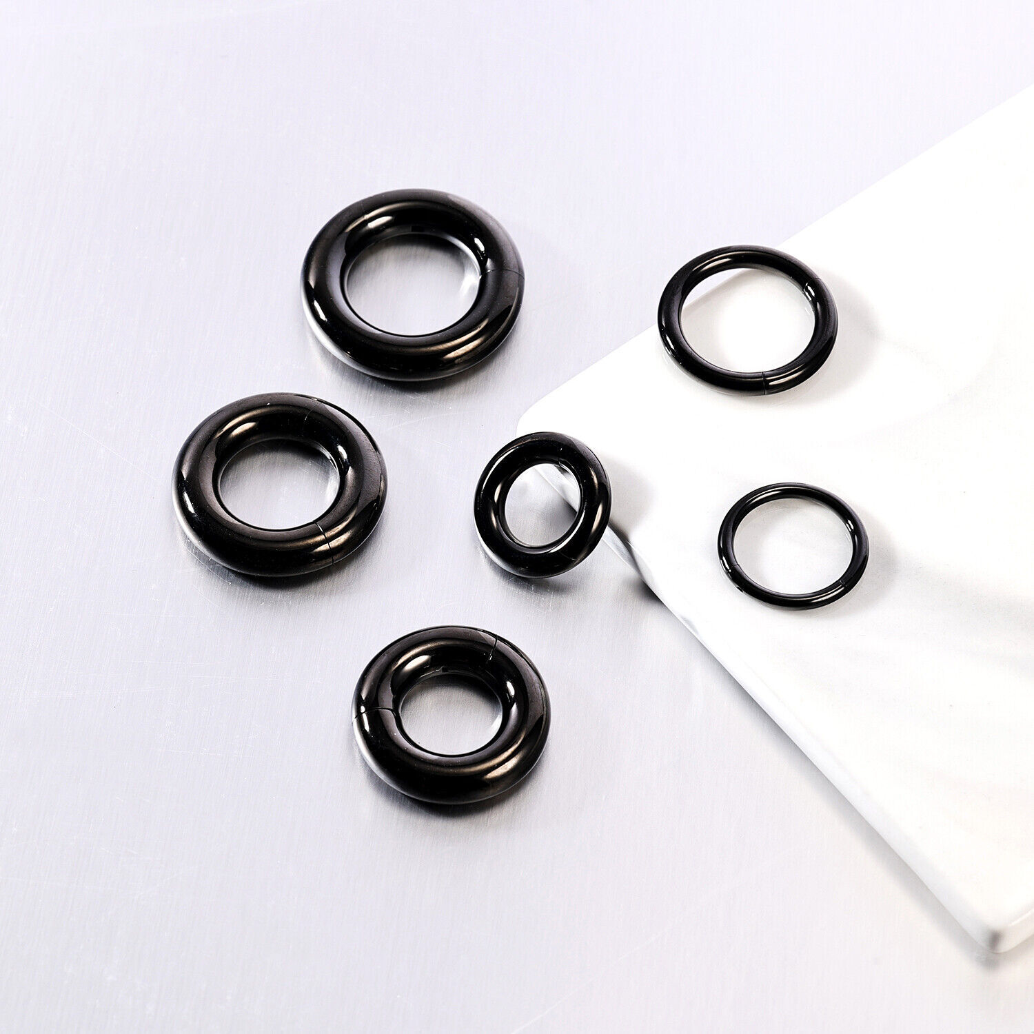 1 Pc Surgical Steel Punk Large Gauge Earrings Nose Septum Ring Piercing Jewelry