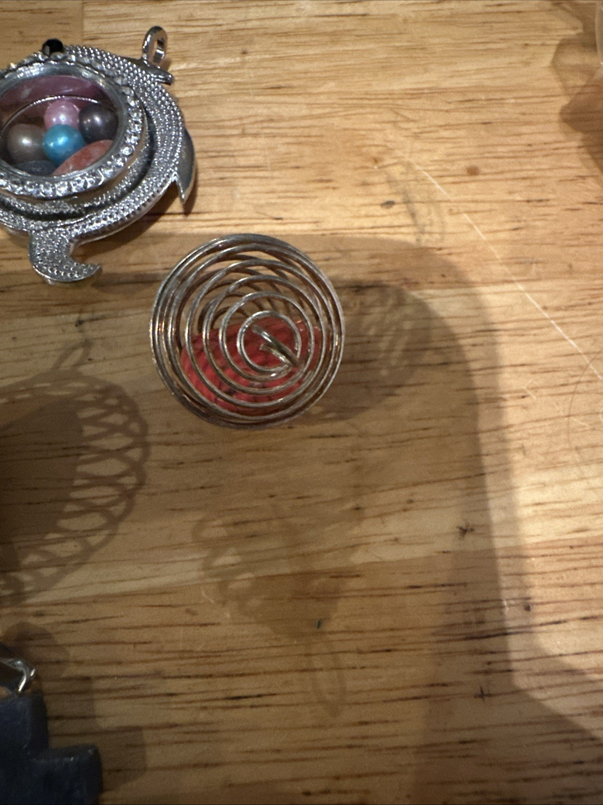 Set Of 8 Assorted Pendants 6 Are Stones The Other 2 Are Metal Open Lockets