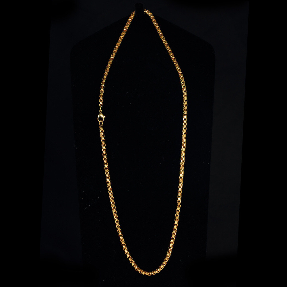 Wholesale 5/10/20pcs 2/3/4/5mm Gold Unisex Stainless Steel Rolo Chain Necklace
