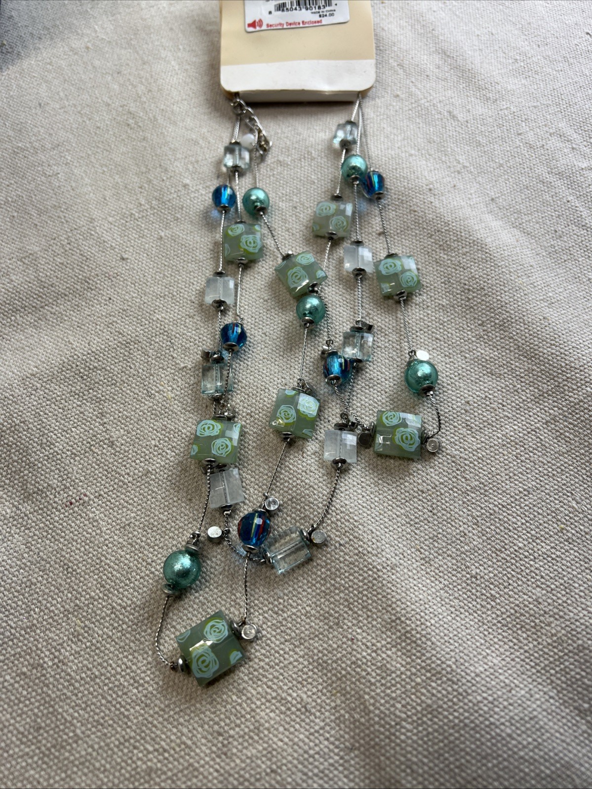 Croft & Barrow Multi Strand Necklace With Matching Earrings