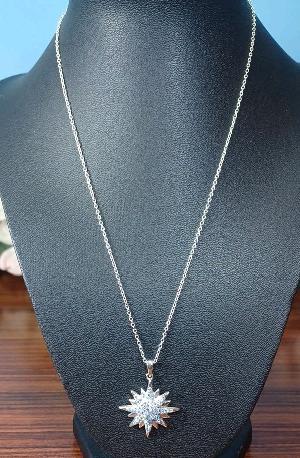 Bethlehem Star Necklace Dazzling Sparkle JCM Beauty Preppy Party Holiday Party