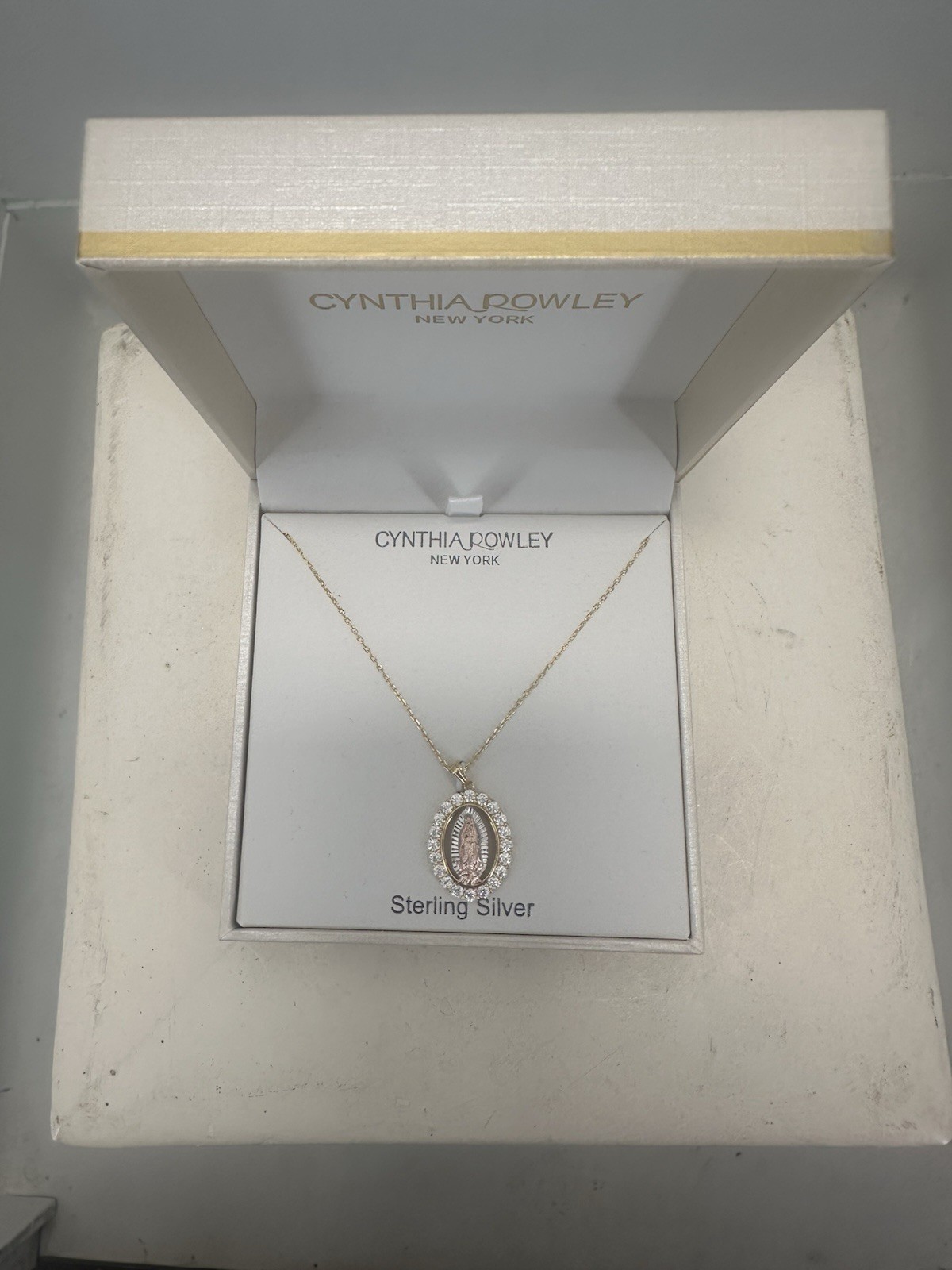 Cynthia Rowley- blessing Mother Charm Pendant With Cubic zirconia Stones