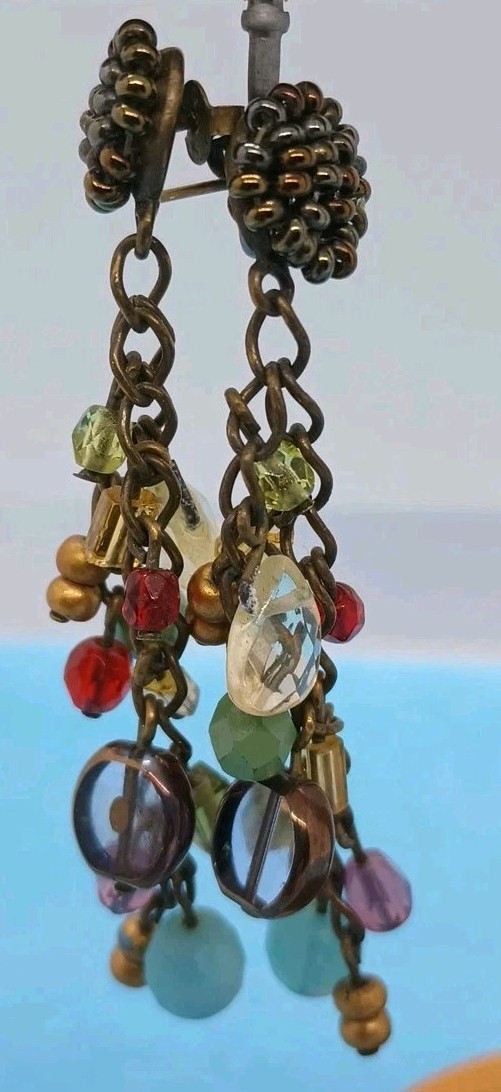 Beautiful Long Beaded Earrings