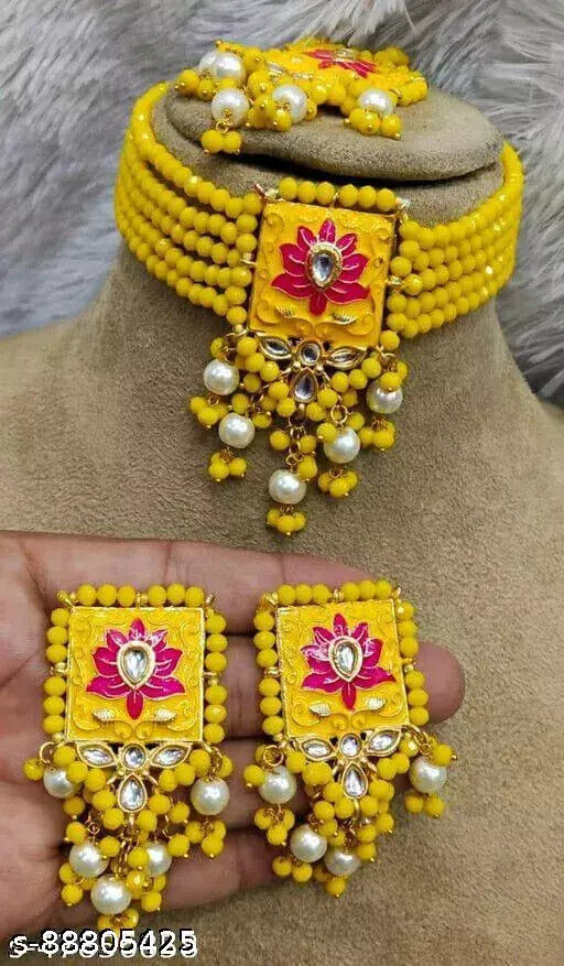Indian Bollywood Woman latest design Twinkling Bejeweled Necklaces/Jewellery Set