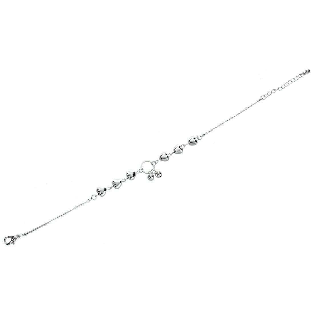 925 Sterling Silver Heart style shape 8″ – 10″ Beach Sandal Anklet Foot Bracelet