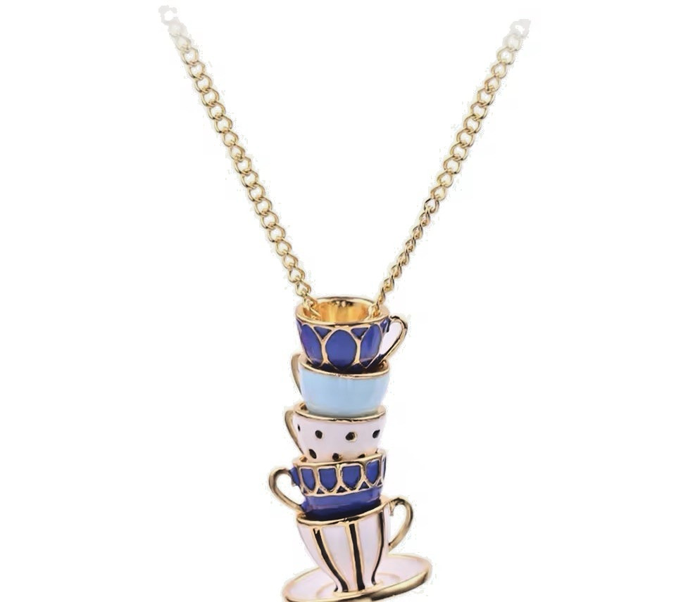 Teacup & Saucer Fashion Necklaces 3 Colors