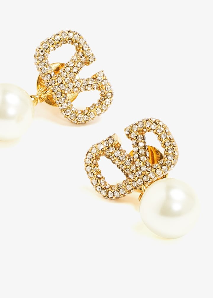 Valentino Garavani VLogo Signature pearl earrings authenthic