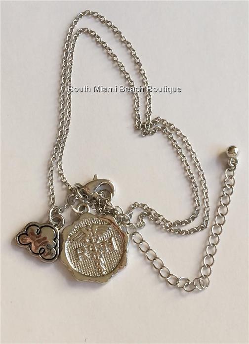 Nursing RN Caduceus Necklace DREAM BIG Nurse Graduation Gift Silver Plated 19″