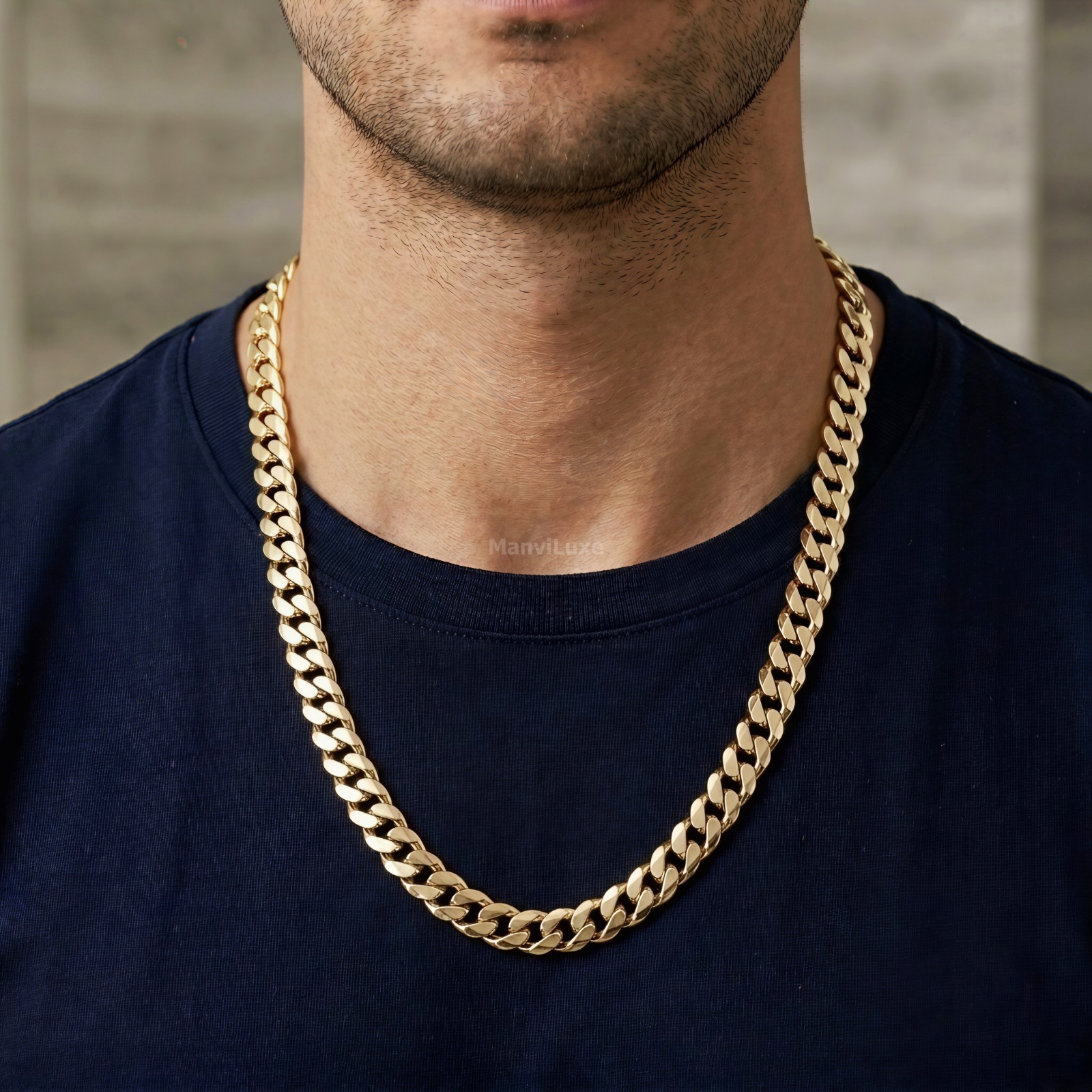 20″Premium Gold Filled Heavy Cuban Curb Chain | High Glossy Polish Necklace