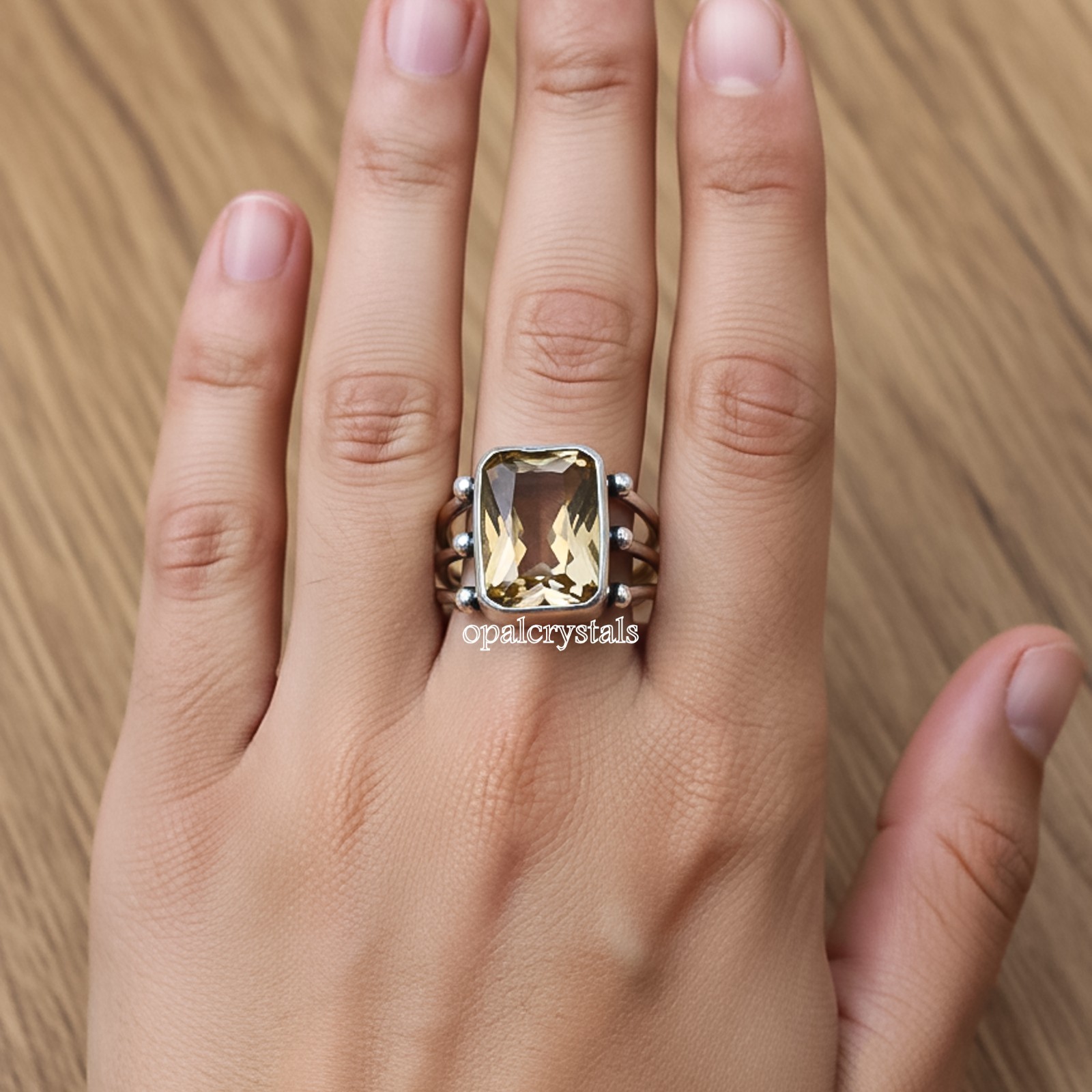 Smoky Quartz Gemstone 925 Sterling Silver Ring Handmade Jewelry Ring For Gift