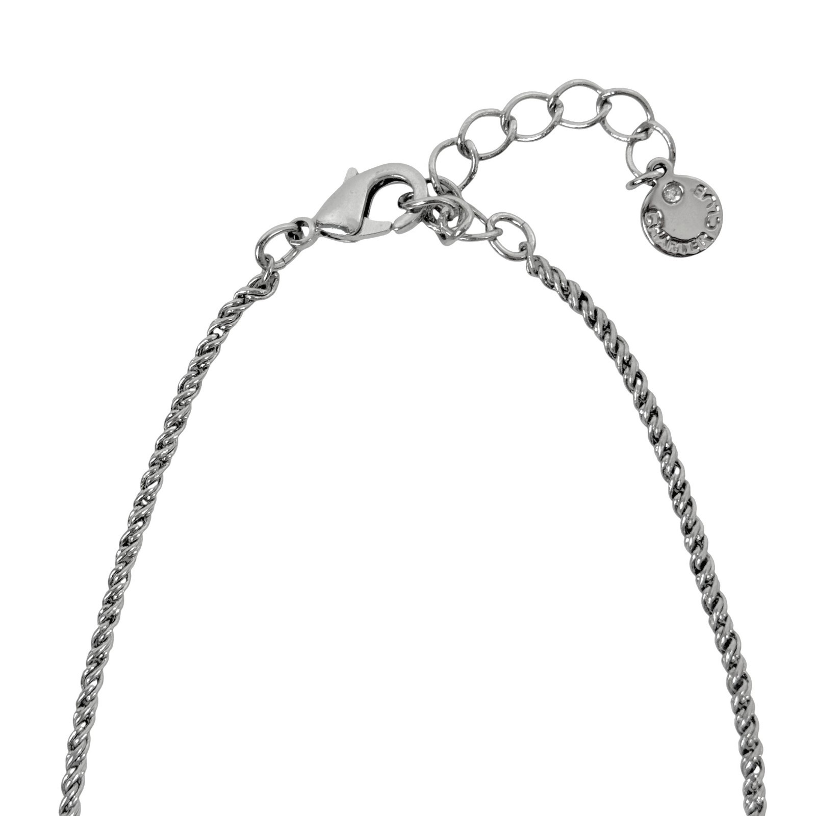 Charter Club Crystal Lariat Yellow Y Necklace Silver Tone 17 inch