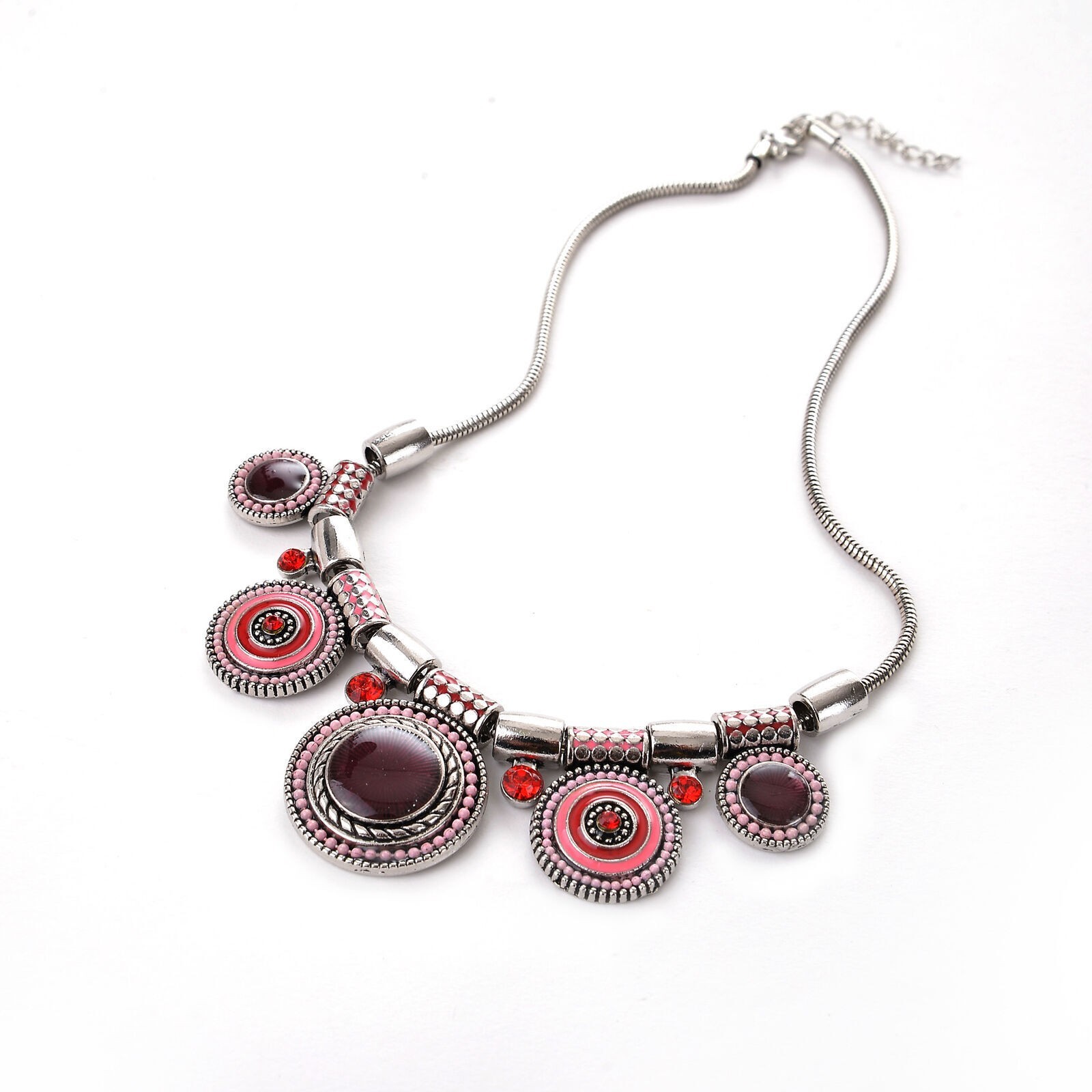 Bib Statement Chain Pendant Chunky Charm Necklace Fashion Jewelry Choker