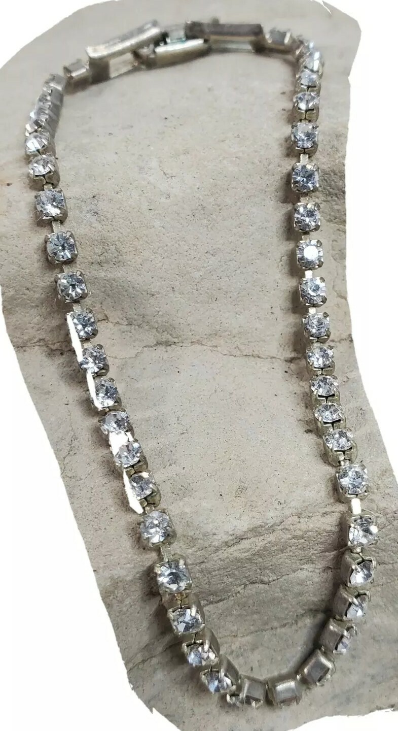 Faux Jewel Bracelet 6” Long 2.12” Diameter