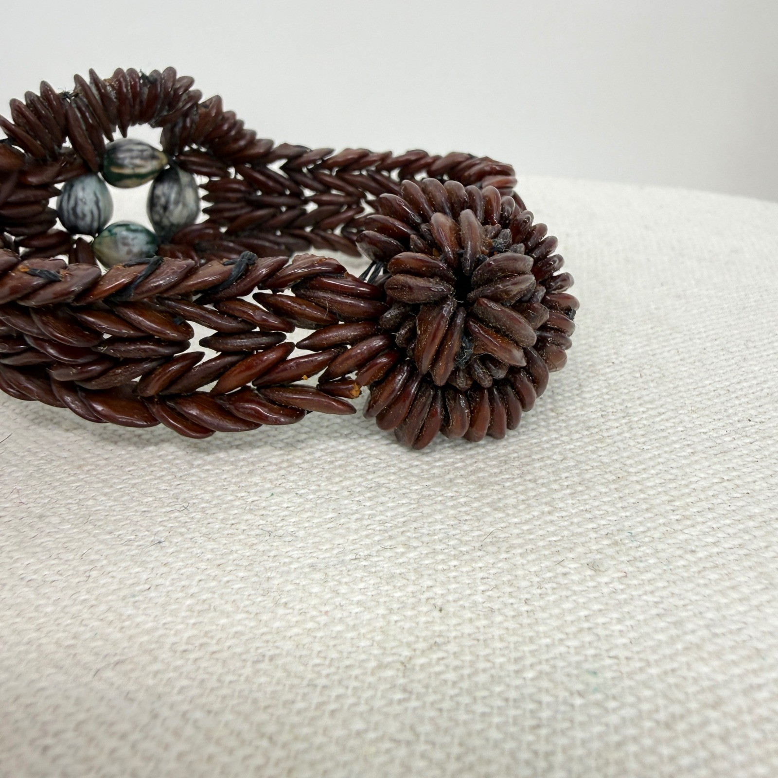 Koa Seed Bracelet Vintage Hawaiian Collector Souvenir Boho Island Beach