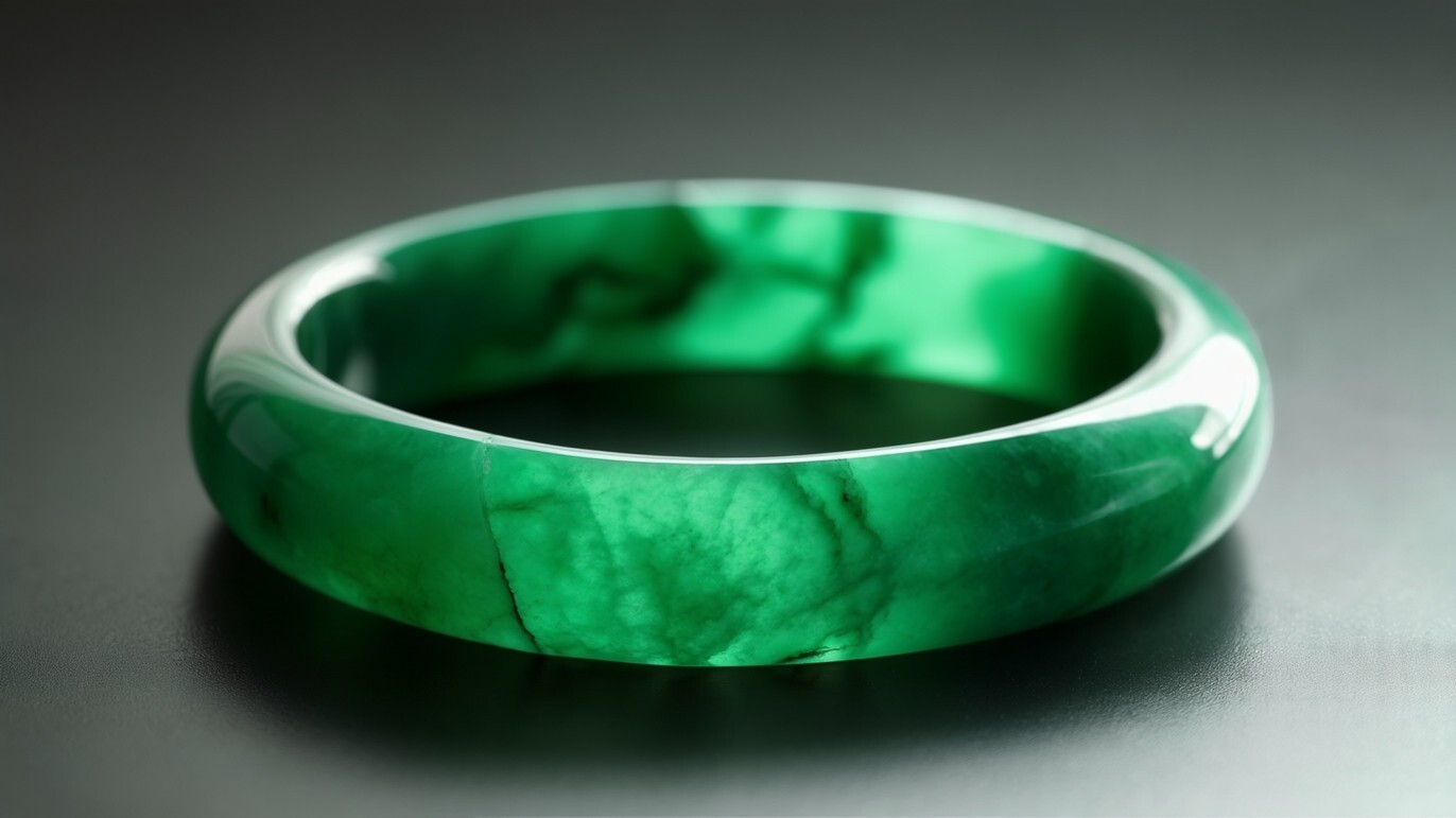 Real Jade Bangle Bracelet