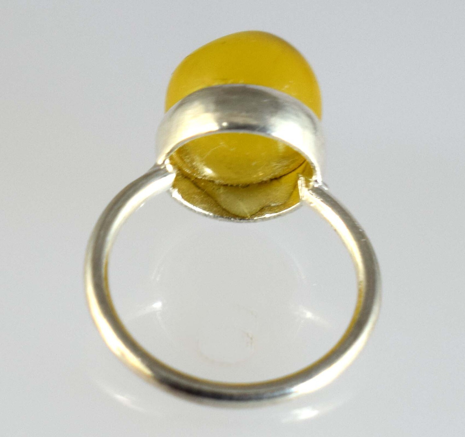Brazilian 21.25 Ct Yellow Topaz Gemstone Round Ball Ring Premium Collection