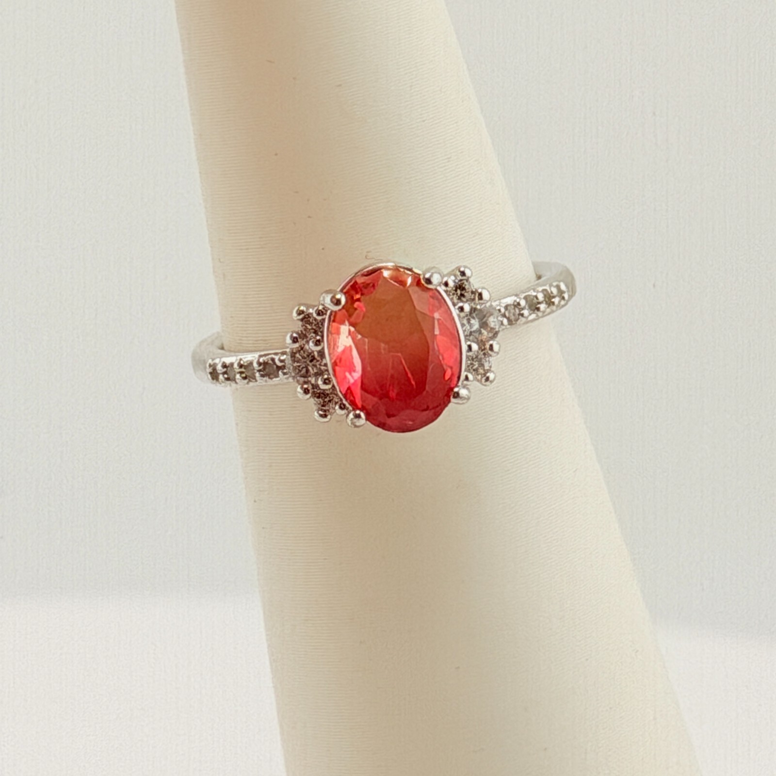 Bomb Party Ring Sz 8 “Never Really Over” Pink Bi Color Tourmaline RBP6387
