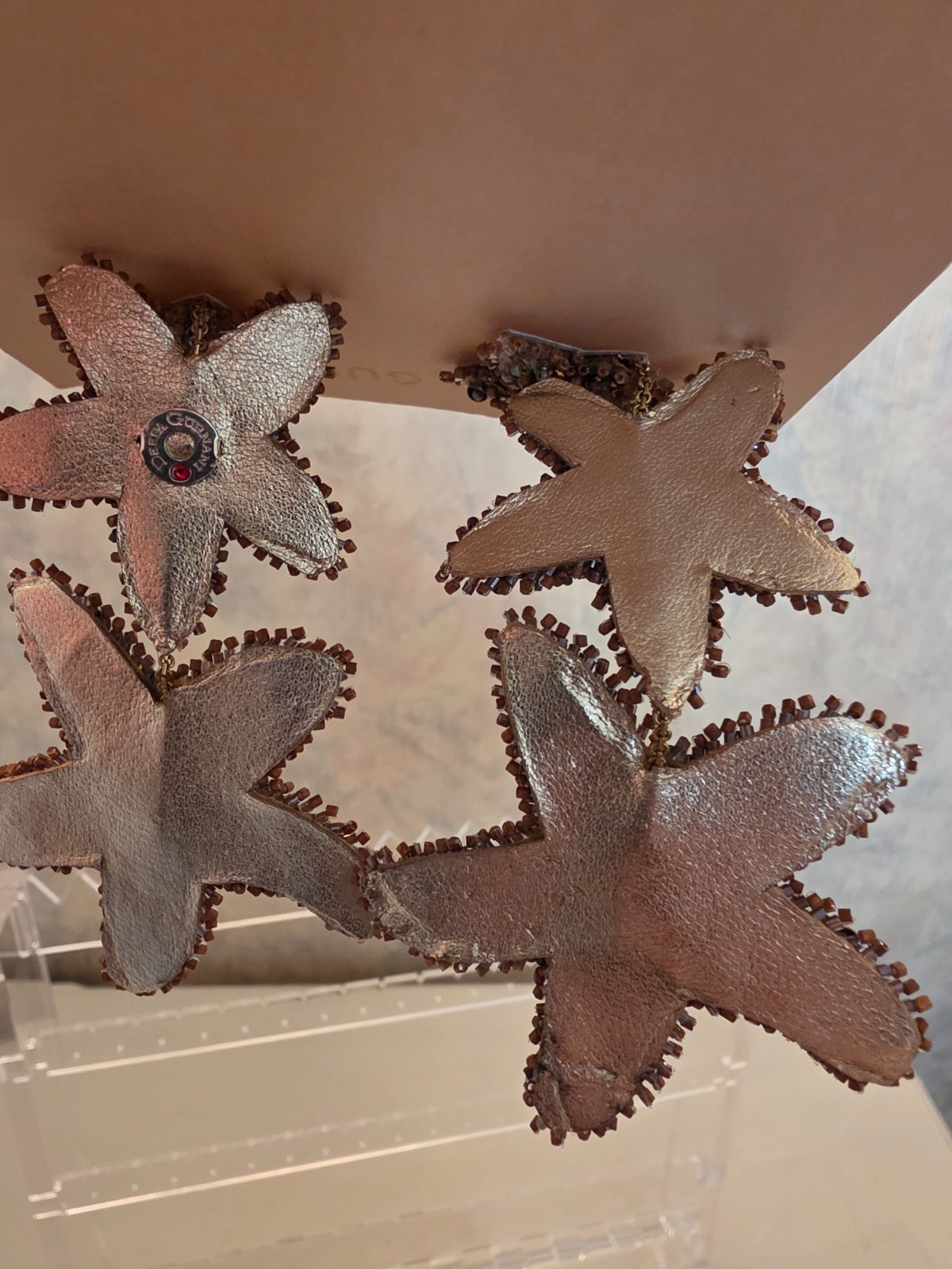 NWOT Deepa Gurnani Starfish Drop Earrings MSRP $425