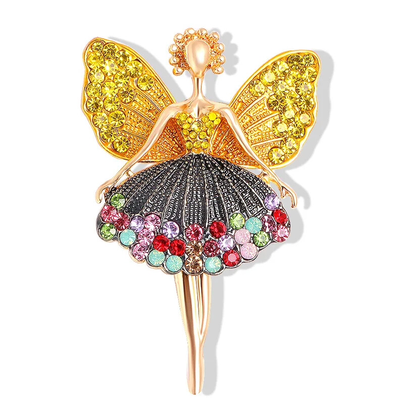 Women Nice Cute Dance Girl Saree Blouse Brooch Brooches Fashion Beauty Colors