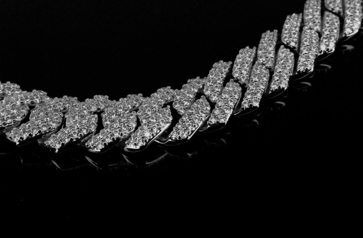 14k STAMPED 14mm Cuban Prong Chain Necklace 64ct Lab Sim VVS1 Diamond 200g+