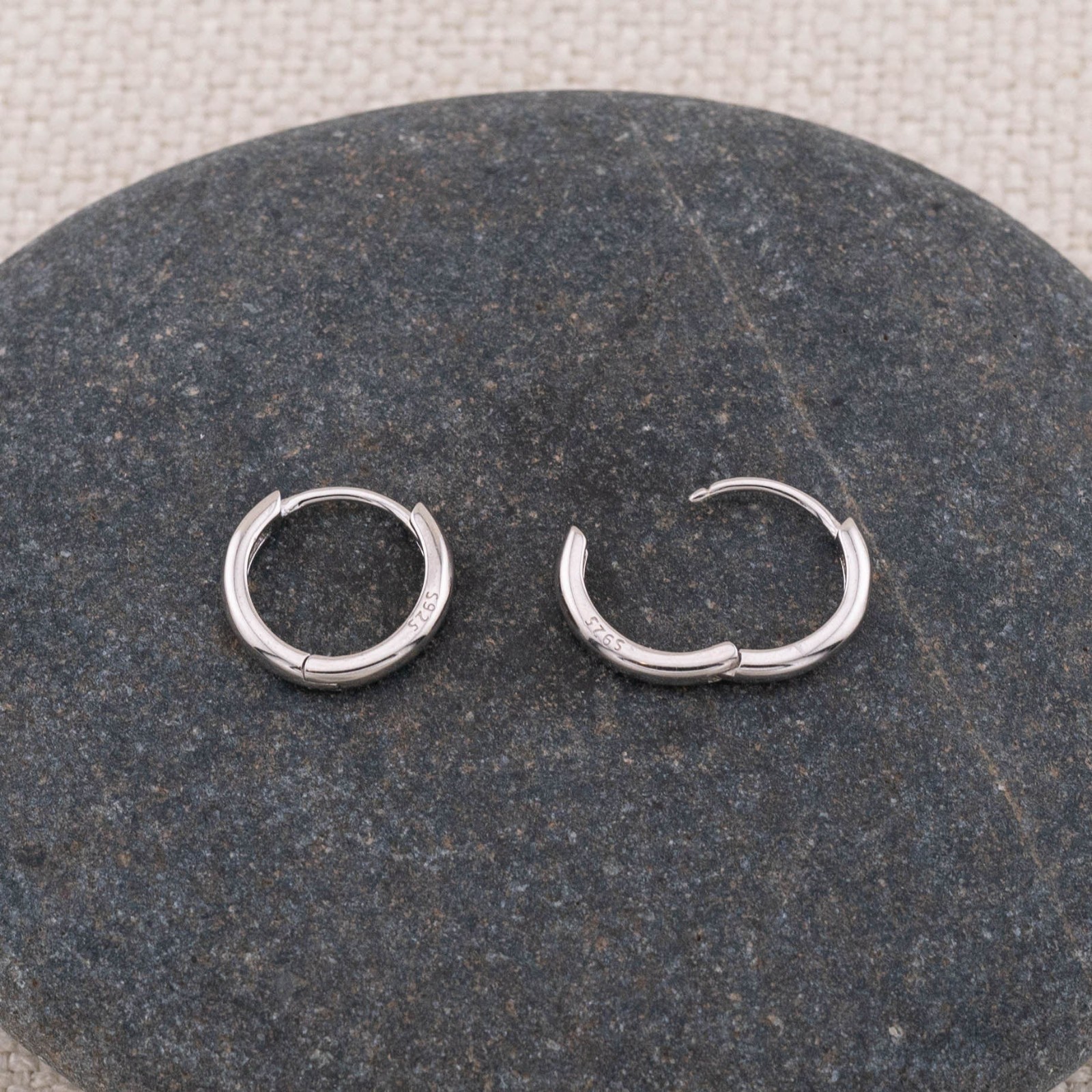Simple small huggie hoops 14K gold fill over Sterling Silver 925
