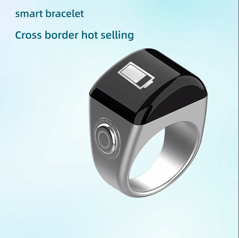 Digital Counter Timer Smart Ring Fitness Activity Tracker Health Monitoring Tech