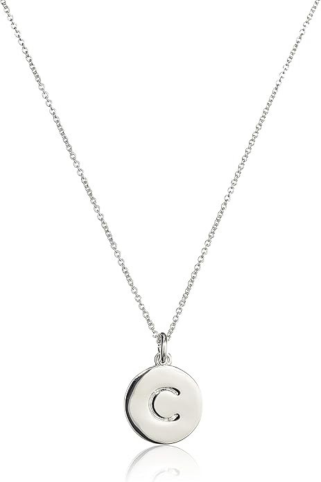 Kate Spade New York Initial Pendant Necklace C Silver