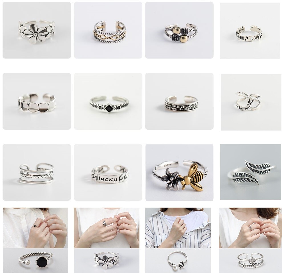 S925 Sterling Silver TOE Ring Adjustable Open MIDI Knuckle Top Finger US SELLER