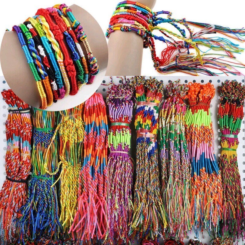 10/20/50/100Pcs Jewelry Braid Strands DIY Friendship Cords for Bracelets Making