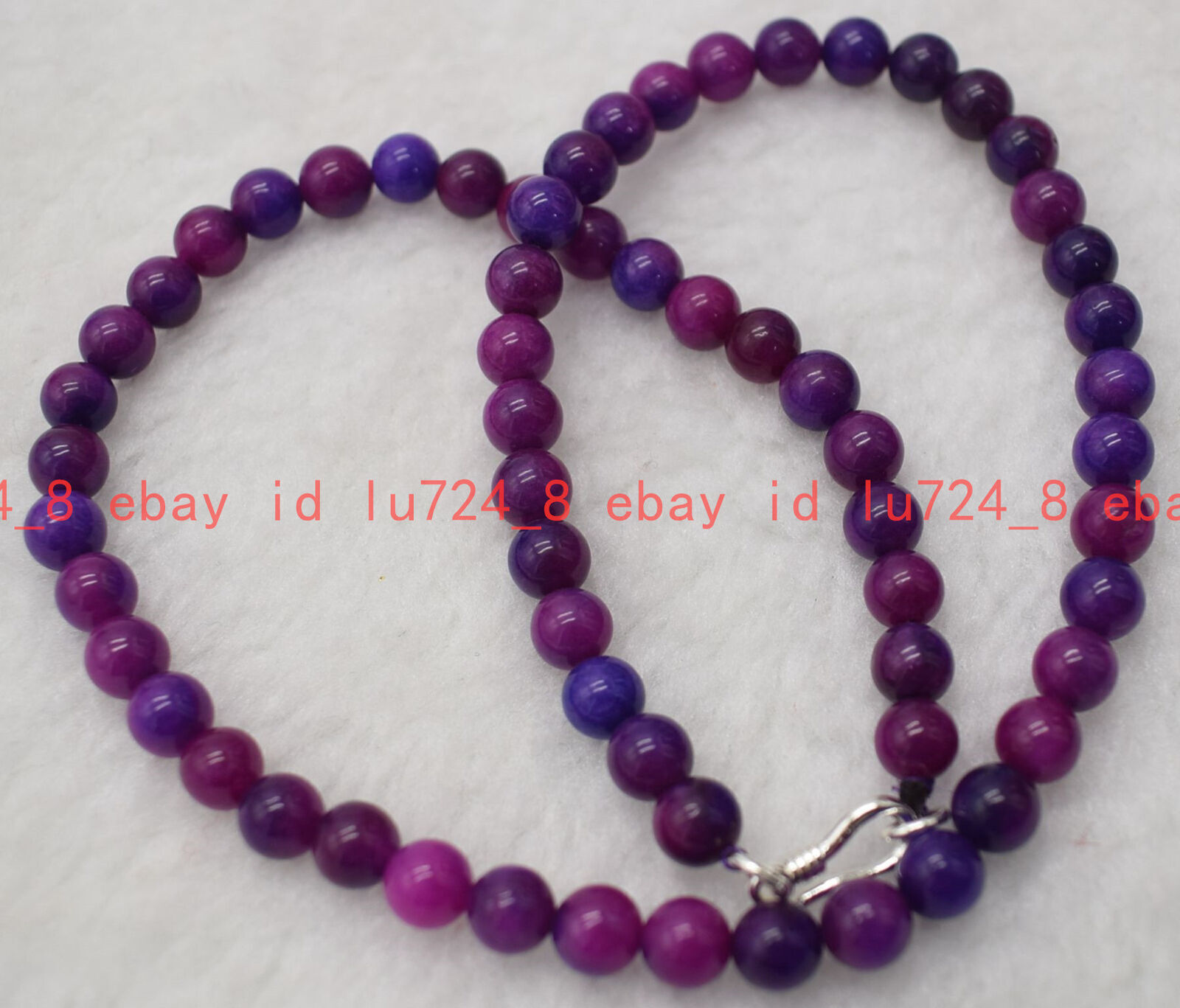 Genuine 6mm Purple Sugilite Round Gemstone Beads Necklace Bracelet Earrings AAA