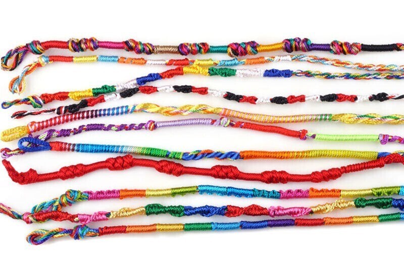 10/20/50/100Pcs Jewelry Braid Strands DIY Friendship Cords for Bracelets Making