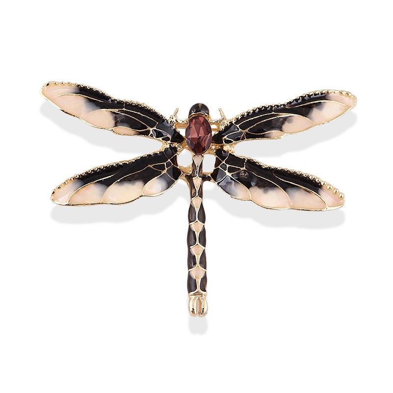 Crystal Vintage Dragonfly Brooch Insect Brooches for Women Pins Jewelry