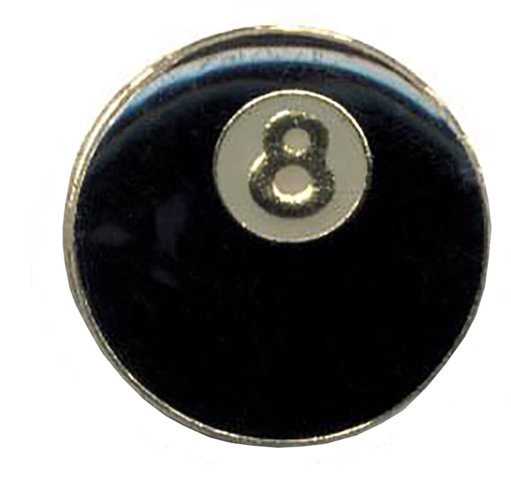 Pack of 24 Eight Ball Bike Motorcycle Hat Cap Lapel Pin HP1823