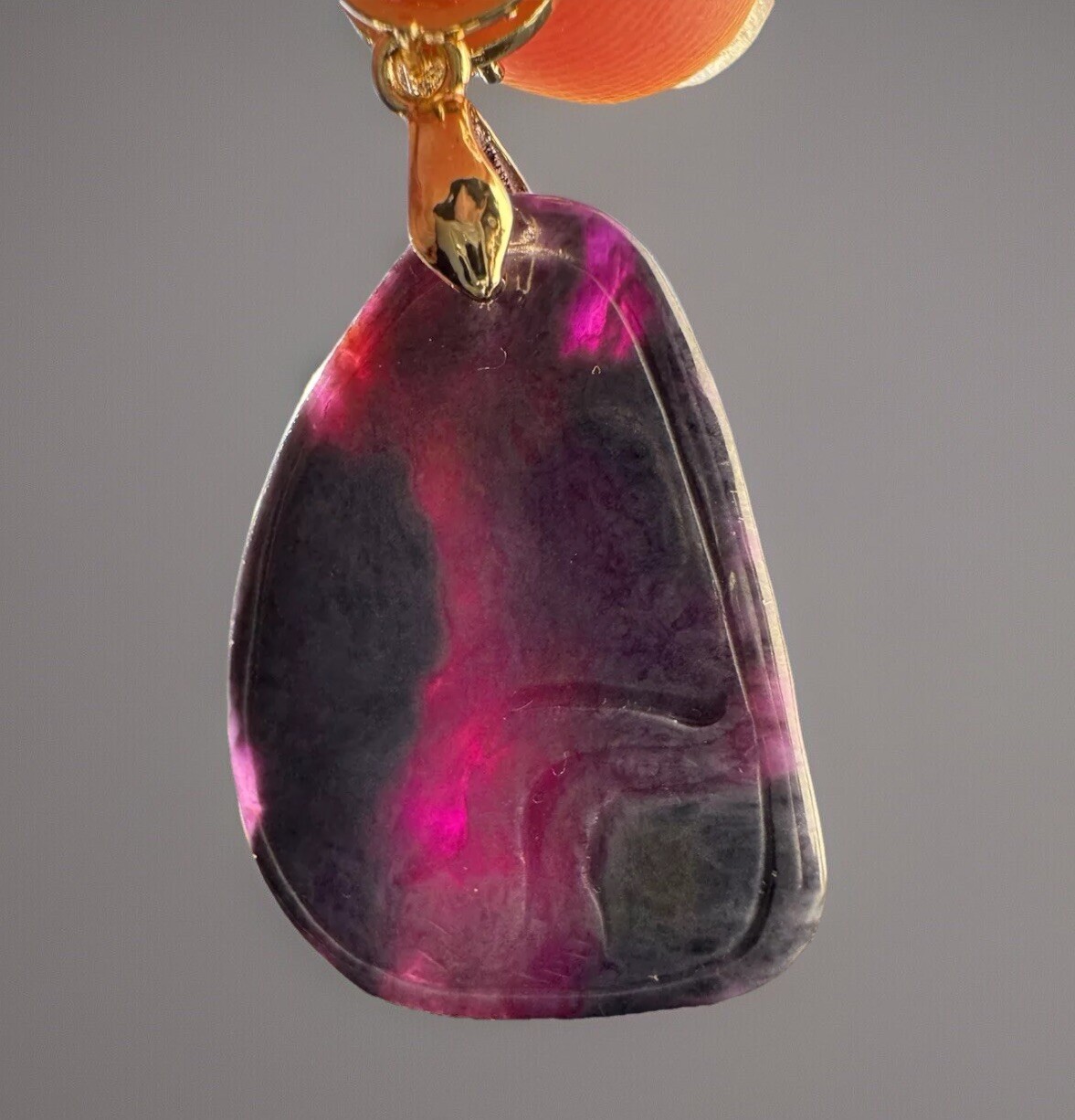 Special Rare Colorful Natural Sugilite Hand-carved Pendant Unique Color 5.7g