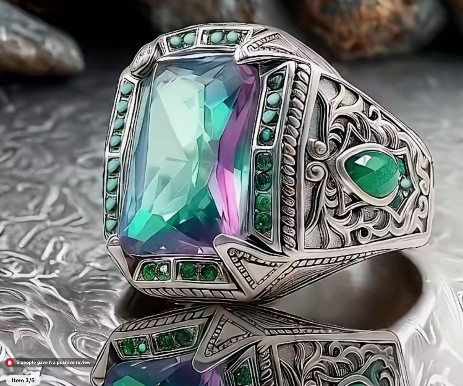 Bohemian turkish ottoman sultan jewelry women ring moroccan arab islamic Wedding