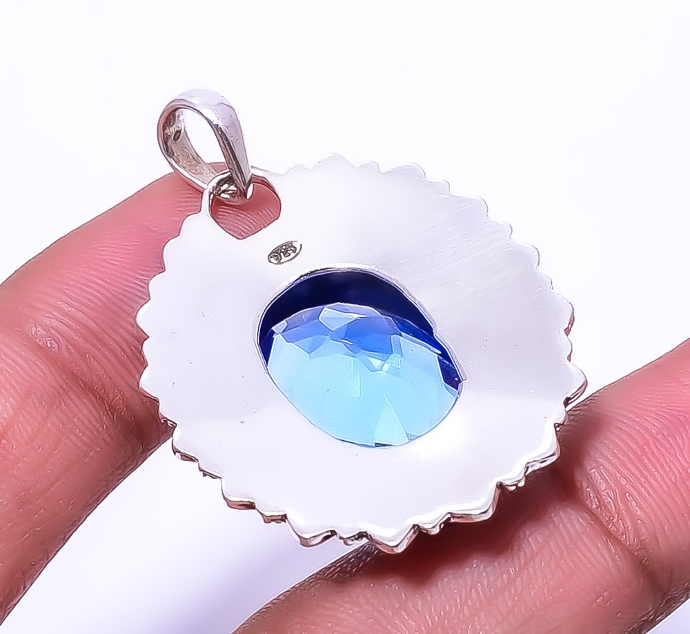 Tanzanite Fine Art 925 Sterling Silver Pendant 1.76″, Christmas Gift P20593