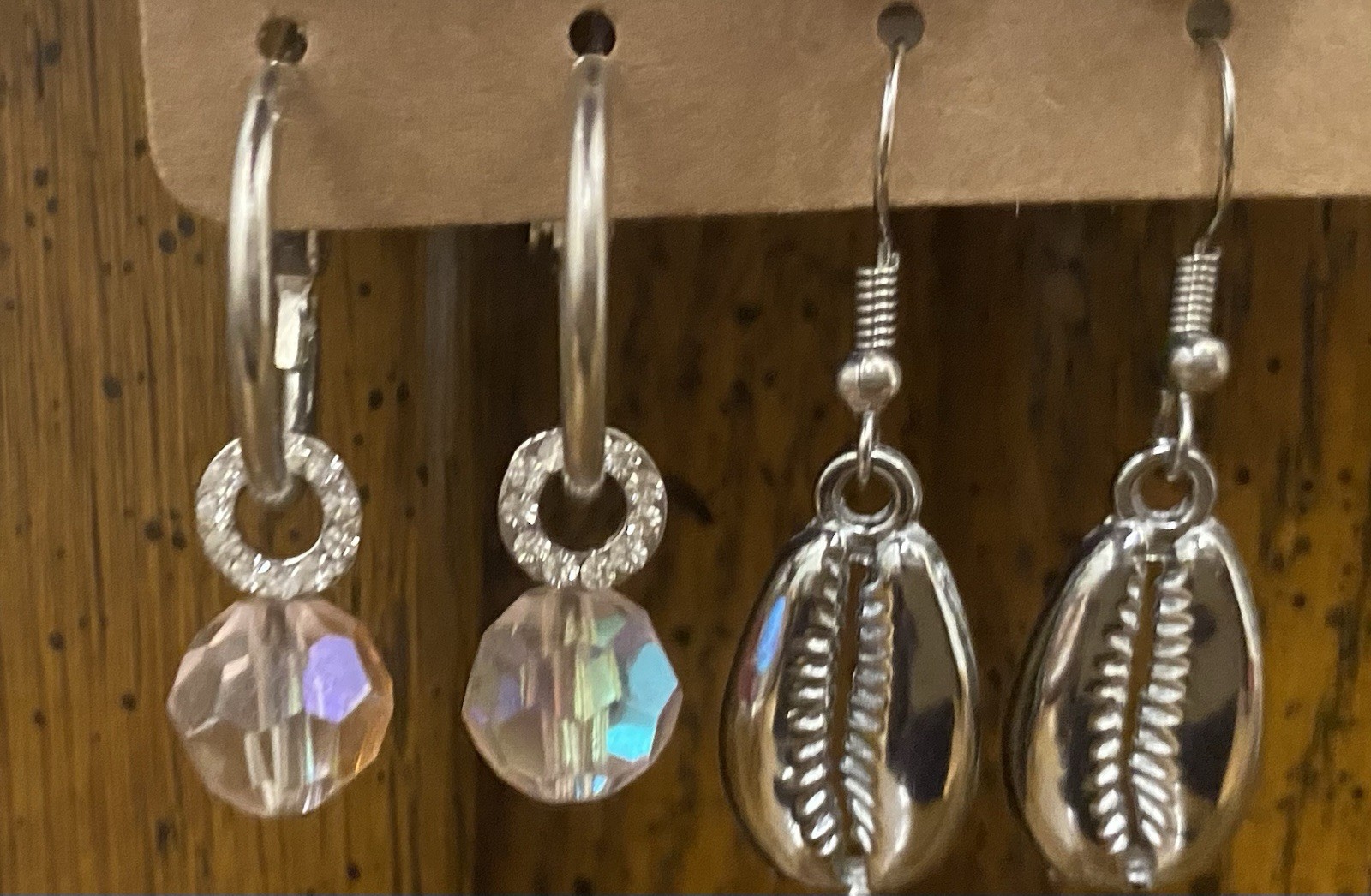 SIX PAIRS of NEW Silver Tone Versatile Everyday Earrings Some with Rhinestones