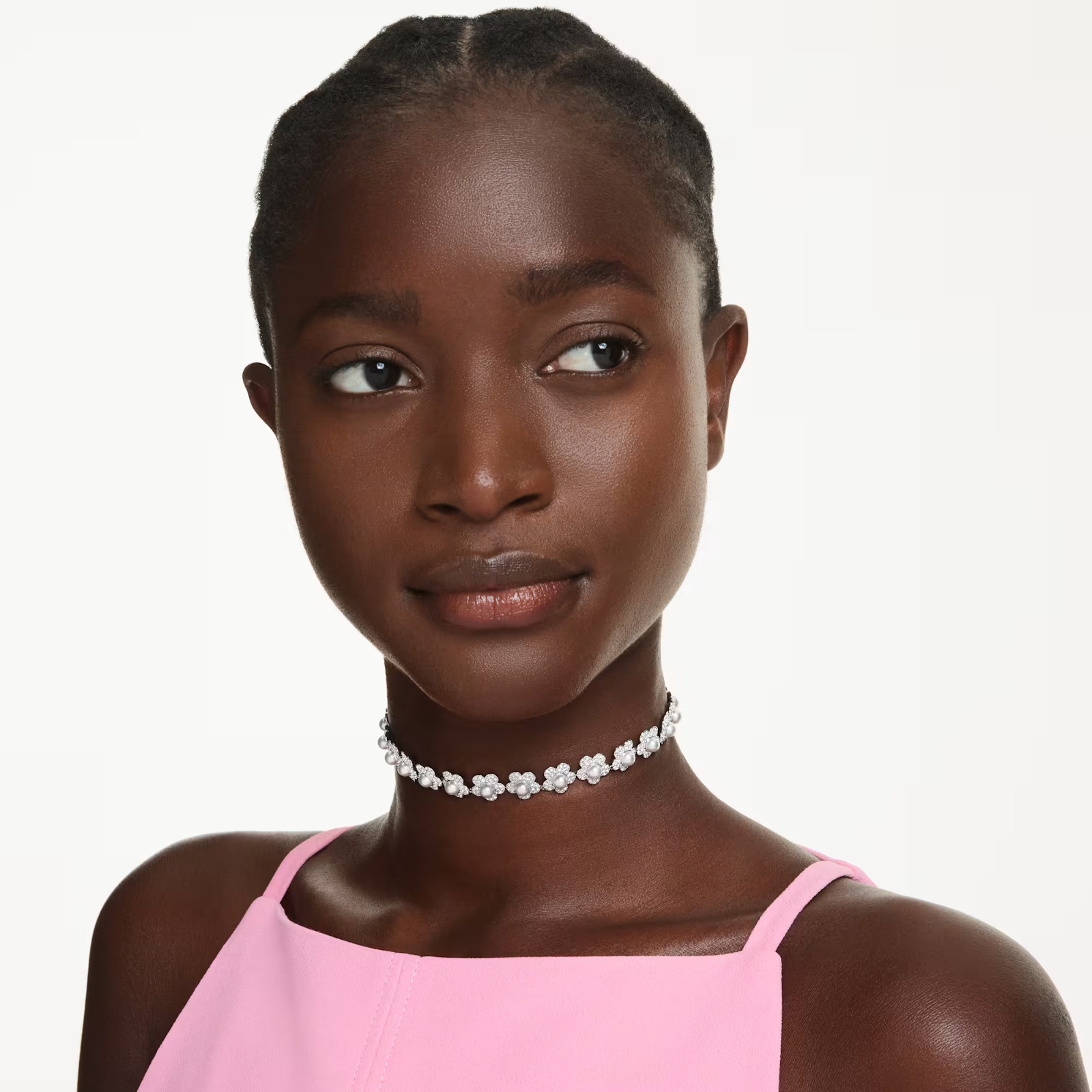 Ariana Grande x Swarovski Crystal Pearl Flower Choker Free Ship