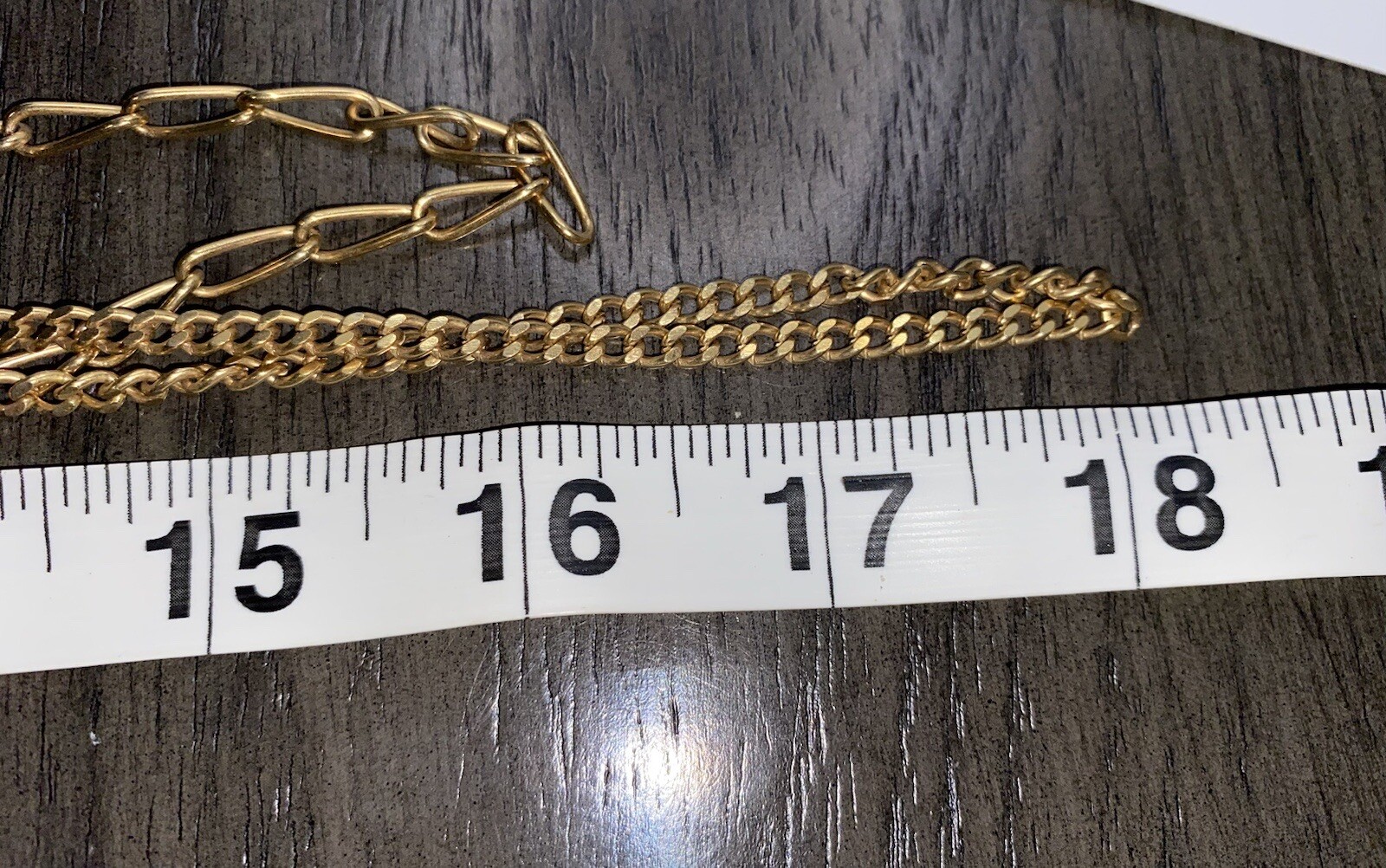 4 Strand Statement Necklace 4 Chain Layered Multi Four Layer Chains Gold tone