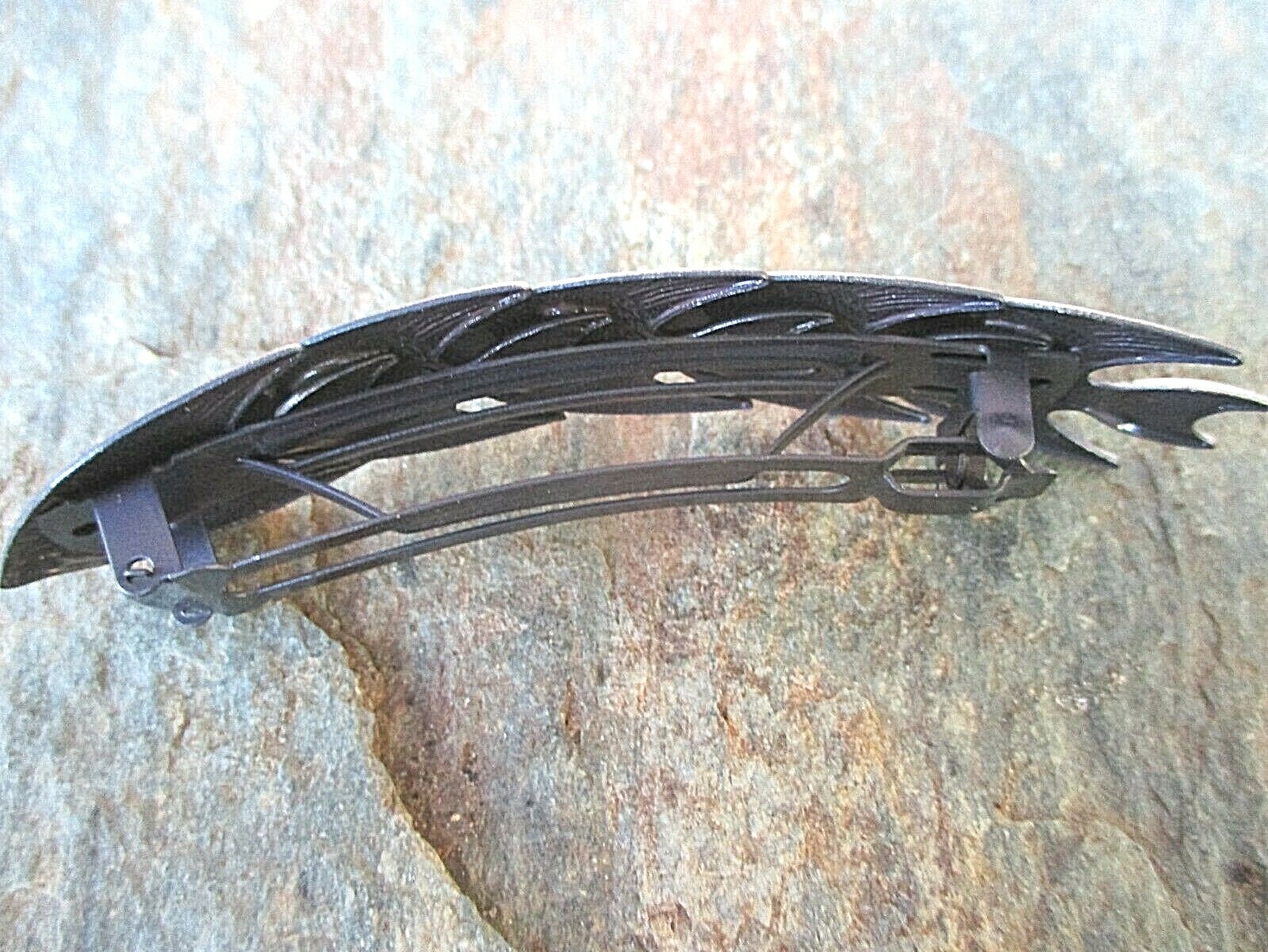 5 Fishes Brass with French Clip Hair Barrette 70MM Clip Made in USA 6011B