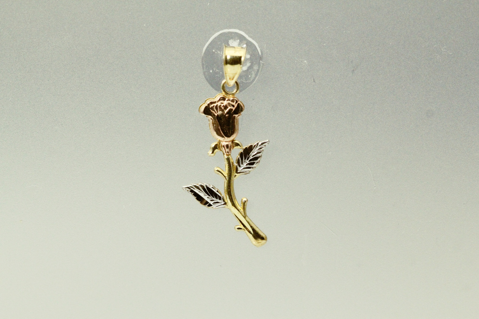 10K Tri-Colored Gold Rose Pendant 1.2 grams (PEN9820)