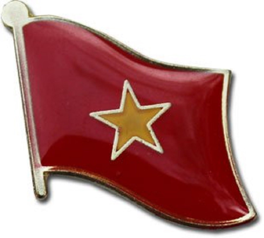 Vietnam Country Flag Bike Motorcycle Hat Cap lapel Pin